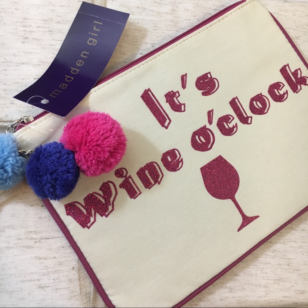 Madden Girl It’s Wine O’clock Cosmetic Case